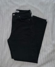 Black Straight Leg Jeans