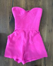 Strapless Pink Romper