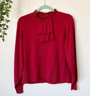 VTG Vintage Givenchy Sport Mock Neck Long Sleeve Top Sz 40