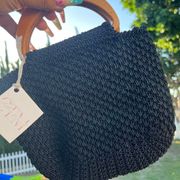 The Sak Black Woven Bag