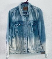 Blank NYC acid wash distressed jean jacket large