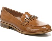 Naturalizer Mariana Chain Link Loafers Women’s Tan Patent Sz 7