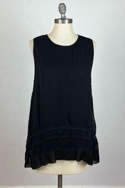 Proenza Schouler Black Clip Dot Sleeveless Top