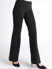 Pants Classic Dress Pant Yoga Pant Bootcut Black Pinstripe XL