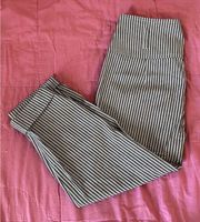 BCBGeneration striped cropped linen pants