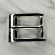 Liz Claiborne Vintage 1997 Silver Tone Simple Basic Belt Buckle