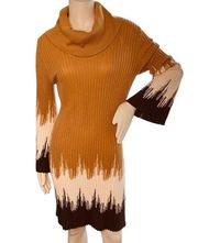 Sandra Darren Cowl Neck Sweater Dress XL