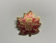 10th Year Falling Leaf Rally Brooch 1985 Tack Pin For BMW MOTORCYCLE CLUB