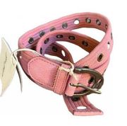 Free People Avril Grommet Belt PINK