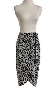 NWOT  Floral Print Midi Skirt