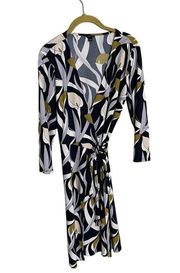 Ann Taylor Tulip True Wrap Dress V Neck Career Workwear 6