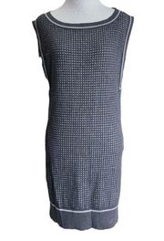 Lacoste Knit Wool Sleeveless Gray Sweater Dress 34 Small