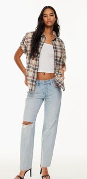 NWT  Denim Forum The '90s Joni Lo-Rise Loose Jean