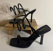 Black Loop Stiletto Heels