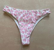 Revolve Pink  Cheetah Bikini Bottoms