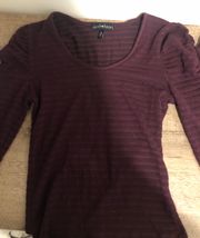 Burgundy Long Sleeve shirt