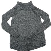 Cloud Chaser Sweater Womens Medium Grey Marled Cowl Neck Knit Top Cozy Anthro