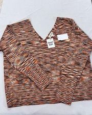 OPEN EDIT RIBBED OFF THE SHOULDER LONG SLEEVE SWEATER WOMENS SZ 2XL NEW