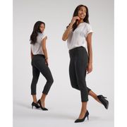 Betabrand Grey Dress Pant Yoga Cropped Classic Pants Women’s Small