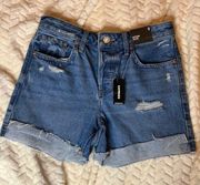 Boyfriend Mid Rise Jean Shorts