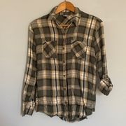 No Boundaries Plaid Long Sleeve Button Down Size Small Juniors