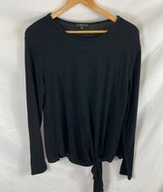 Stella & dot tie bottom long sleeve top size XL