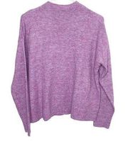 MINKPINK heather mockneck sweater size XS pink purple violet NWT