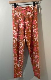 Aerie NWT Offline  floral Real Me High Waist 7/8 Length Leggings sz Lg