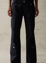 PacSun Kendall & Kylie Black Low Rise Ring Zip Cargo Pants