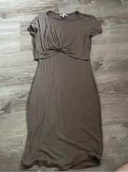 Charlotte Russe  taupe bodycon dress size xs