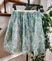 LC Lauren Conrad Women's Skirt Disney Cinderella Size Small Tulle Floral Lined