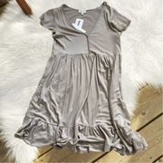 *NEW* - NWT - Neutral Grunge Fairy Tiered Babydoll Midi/Maxi Dress - Size L