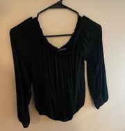 Brandy Melville off the shoulder black top