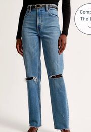 Abercrombie ultra high rise 90s straight jeans