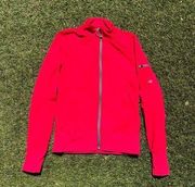 Alo Yoga Contour Zip Up Jacket in Red