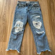 KanCan Wide Leg Denim Jeans 