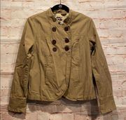 Volcom khaki jacket sz M pockets buttons blazer