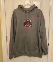 Nike Ohio State University Buckeyes  Elite x LeBron James Gray Hooded Sweatshirt