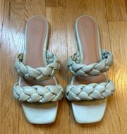 Sage Green Braided Sandals