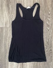 Womens  Black Racerback Tank Top - M