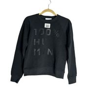 NWOT Everlane 100% Human Black 100% Cotton Crewneck Pullover Sweatshirt Small