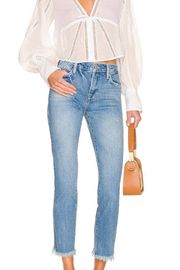 Blue Le High Straight Leg Jeans