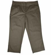 Counterparts Brown Dress Capri Pants Size 12