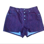 Juicy Couture High Rise Button Fly Shorts