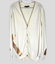 NEW Alexander Wang Oversized Button Down Cardigan Sweater Metallic detail Sz M