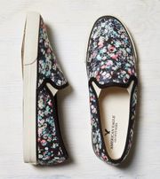 Retro AEO Floral Print Slide On Sneakers