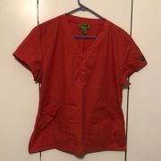 Crocs Medical Apparel Women’s Scrub Top Size Large Orange Color