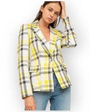 Current Air Los Angeles Plaid striped Blazer Size Medium