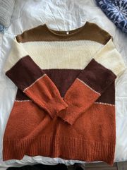 Oversized Colorblock Sweater