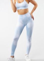 Leggings Motion Tight Athletic Frost Bite Blue White M